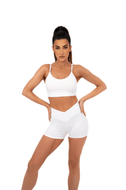 White Couture Shorts - Hawt_ClothingWhite Couture ShortsHawt_Clothing