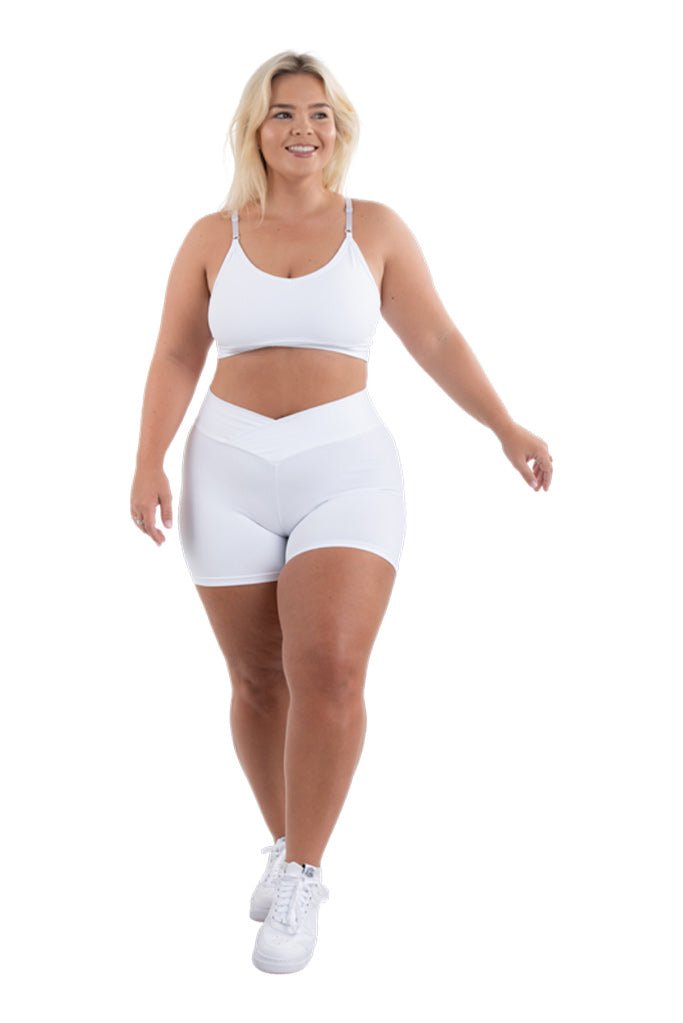 White Couture Shorts Plus Size - Hawt_ClothingWhite Couture Shorts Plus SizeHawt_Clothing